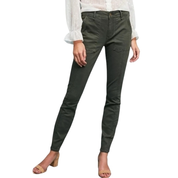 Anthropologie Pants - Anthropologie Santurary slim utility military pants size 29